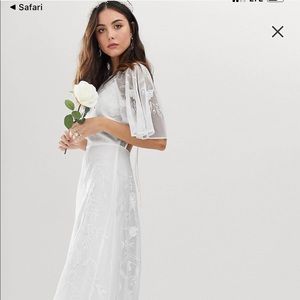 ASOS EDITION Mia embroidered flutter sleeve
wedding dress